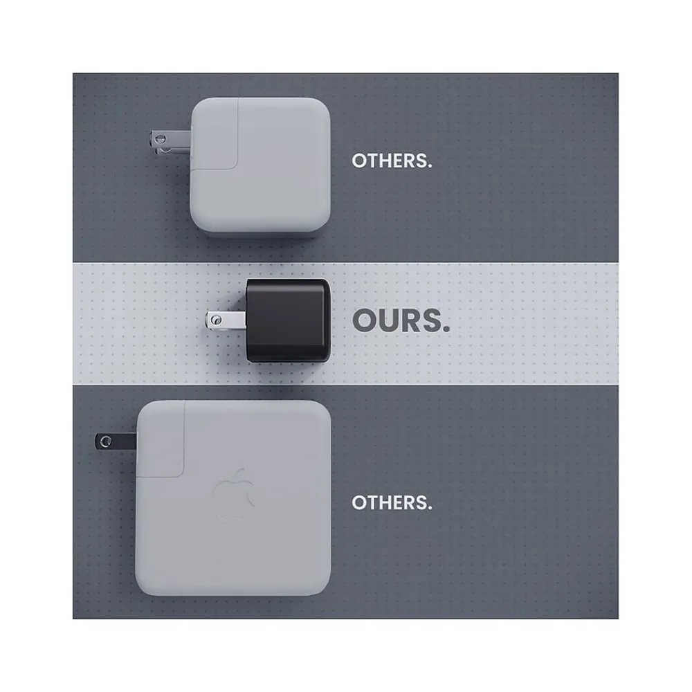JOURNEY Mini USB Type-C Wall Charger, Black (JWCG130BL)