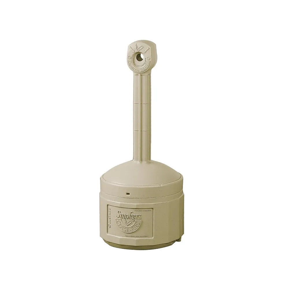 Justrite Smoker's Cease-Fire Outdoor Ash Urn, Terra Cotta Polyethylene, 4 Gal. (26800T)