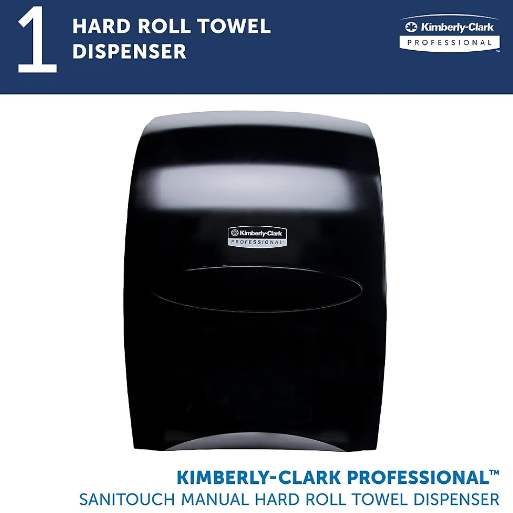 Kimberly-Clark Sanitouch Hardwound Paper Towel Dispenser, Smoke (09996)