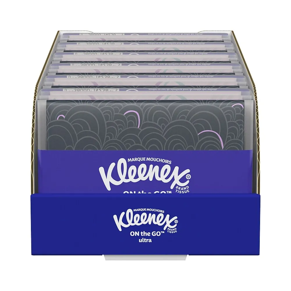 Kleenex On-the-Go Ultra Slim Wallet Facial Tissue, 3-Ply, 10 Tissues/Pack, 36 Packs/Box (35533)