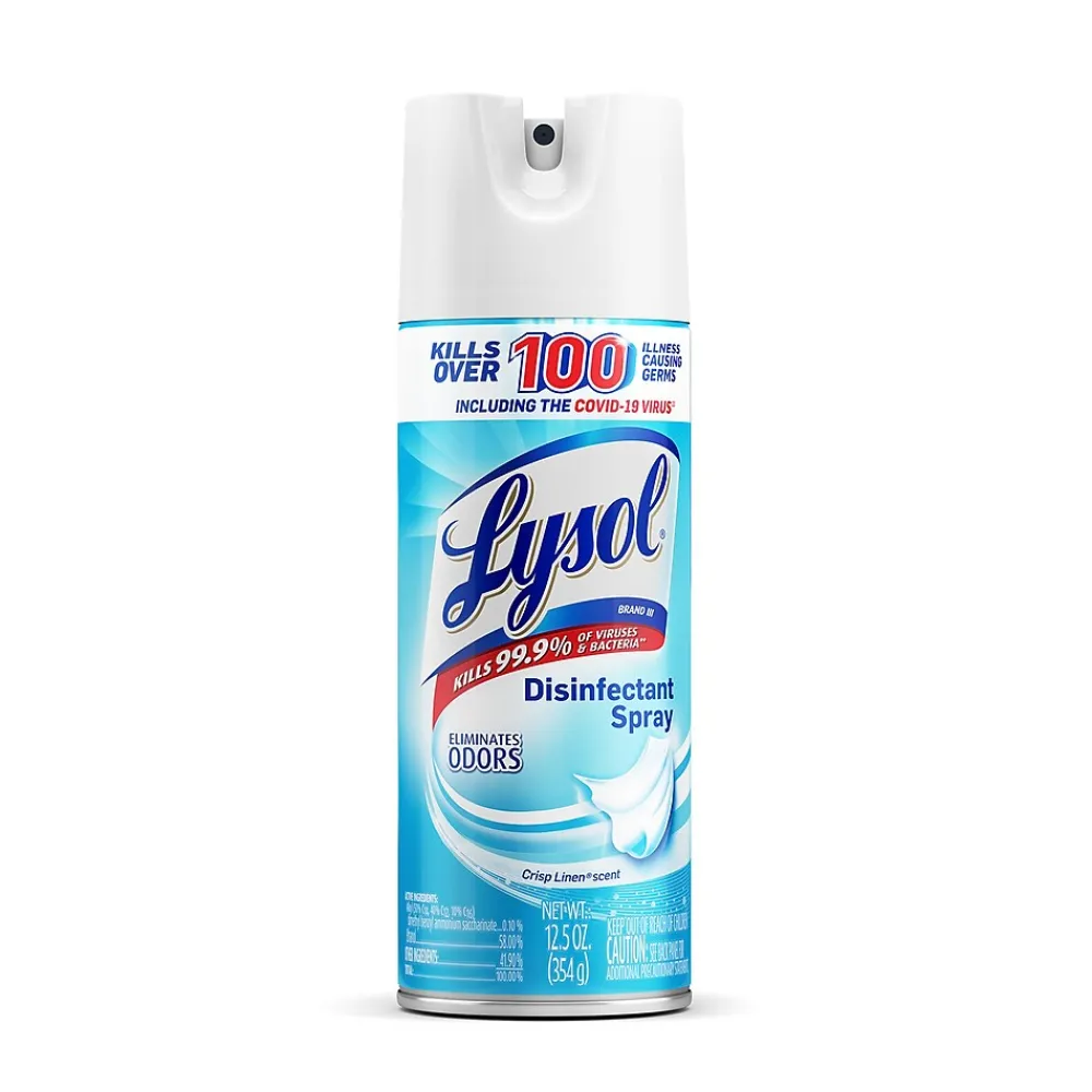 Lysol Disinfectant Spray, Crisp Linen, 12.5 Oz. 12/Carton (1920074186)