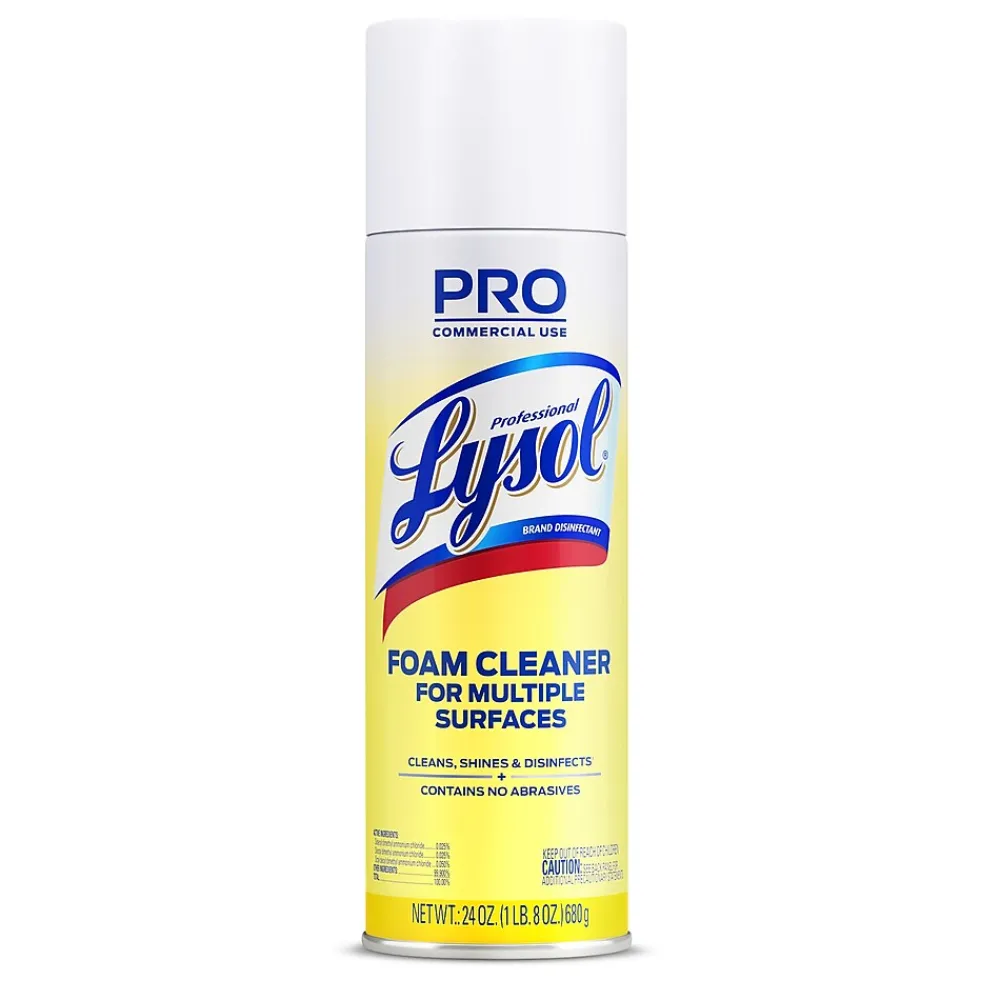 Lysol Professional Foam Cleaner Disinfectant, Fresh Clean Scent, 24 oz. (3624102775)