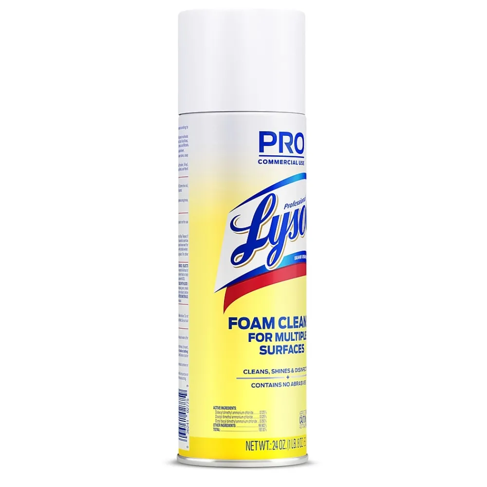 Lysol Professional Foam Cleaner Disinfectant, Fresh Clean Scent, 24 oz. (3624102775)