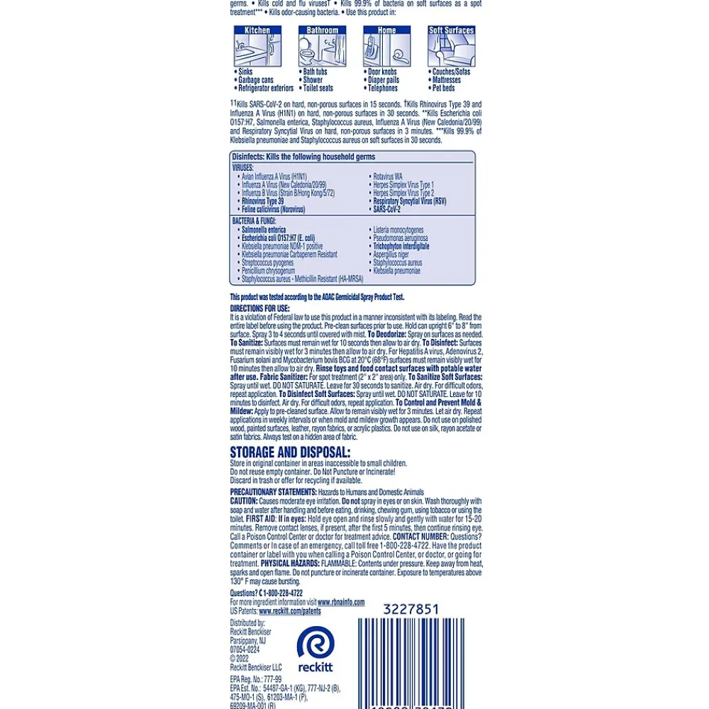 Lysol To Go Cleaner Disinfectant, Clean, 1 Oz. (1920079132)