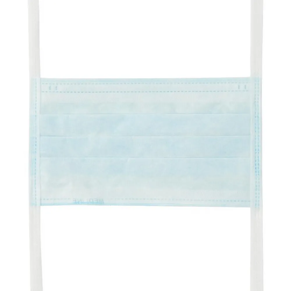 Medline Surgical Face Masks, Blue, 300/Box (NON27402)