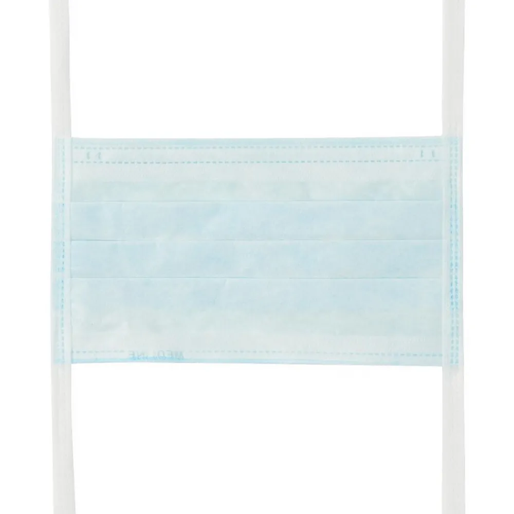 Medline Medlite Surgical Face Masks, Blue, 50/Box (NON27402Z)