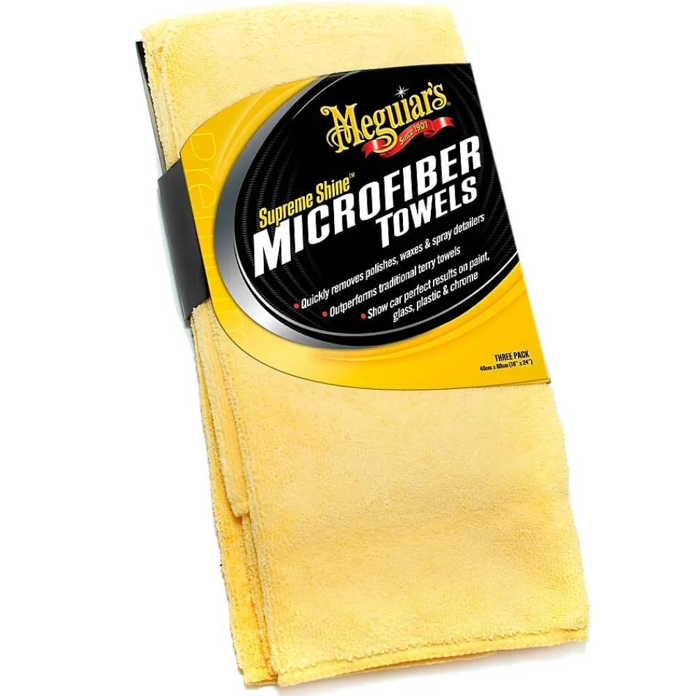 3M Meguiar's Supreme Shine Microfiber Towels, 3/Pack (X2020)