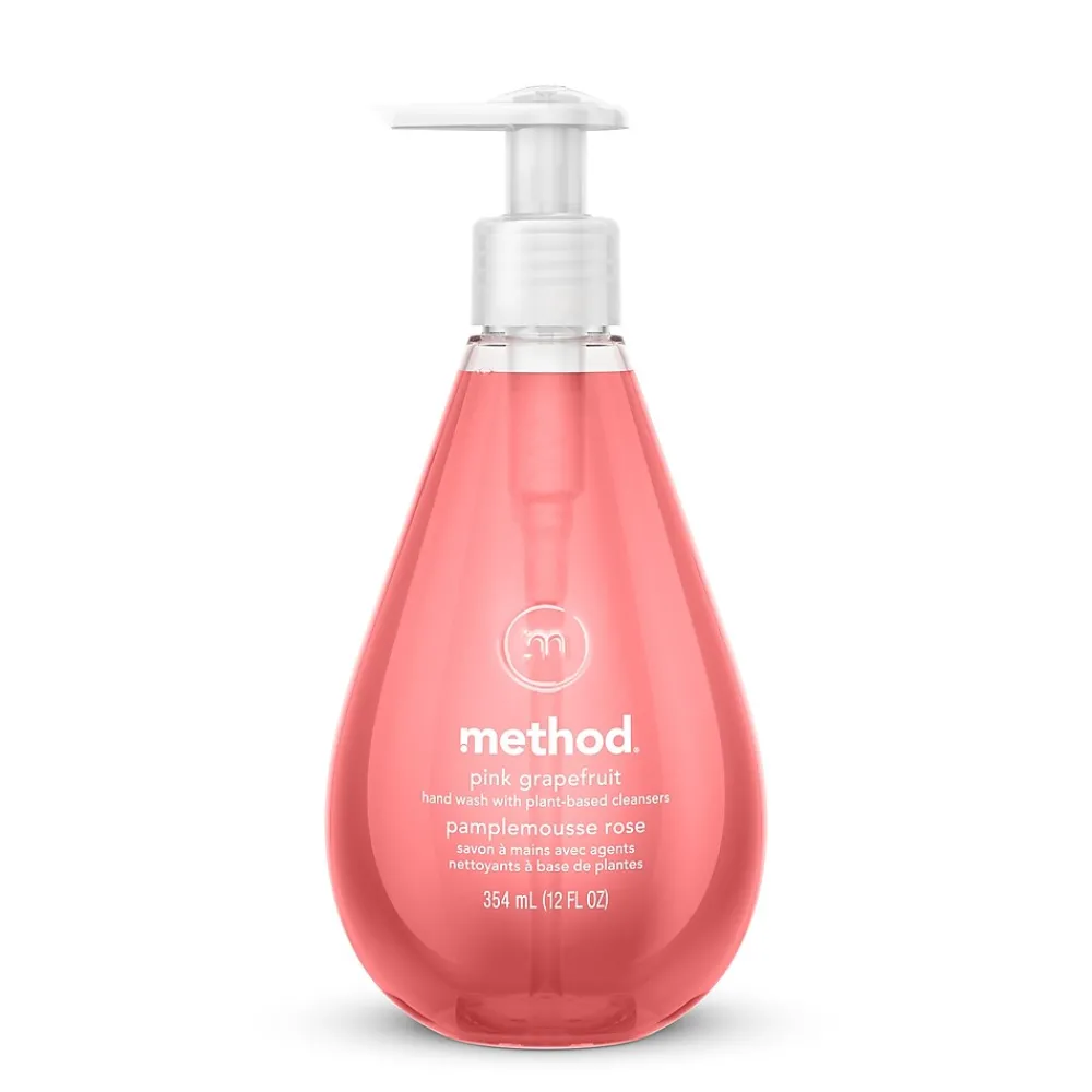 Method Liquid Hand Soap, Pink Grapefruit Scent, 12 Oz. (MTH00039)