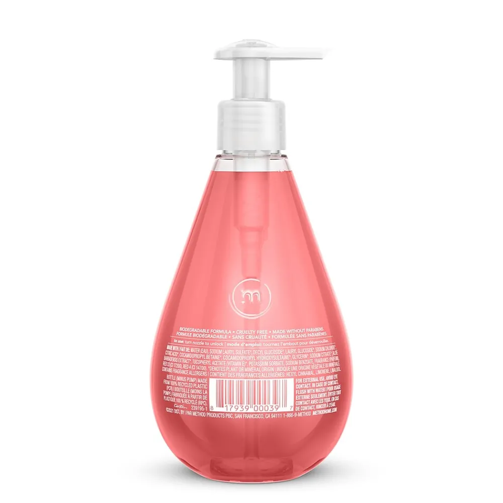 Method Liquid Hand Soap, Pink Grapefruit Scent, 12 Oz. (MTH00039)