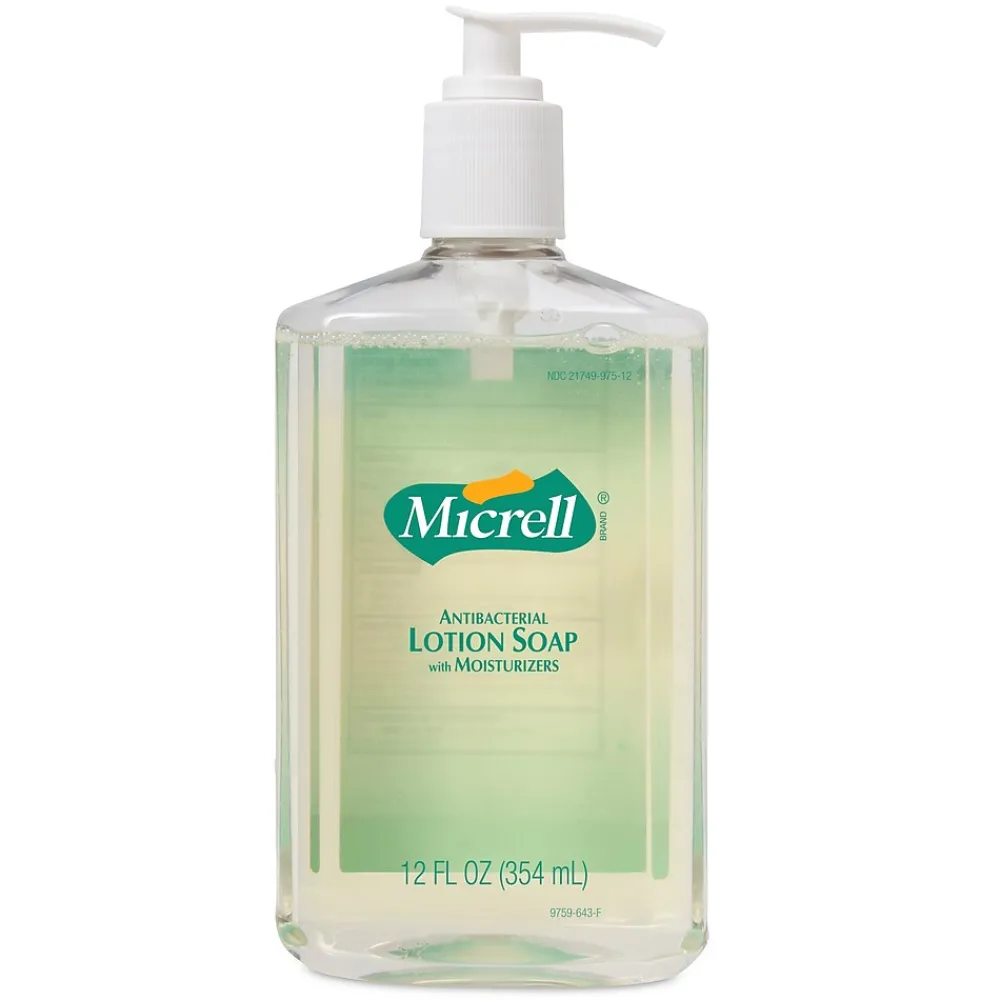 Micrell Antibacterial Liquid Hand Soap, Floral Scent, 12 Oz. (9759-12)