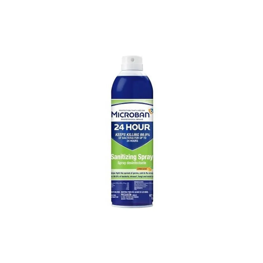 Microban 24 Professional Sanitizing and Disinfecting Spray, Citrus, 15 oz. (30130)