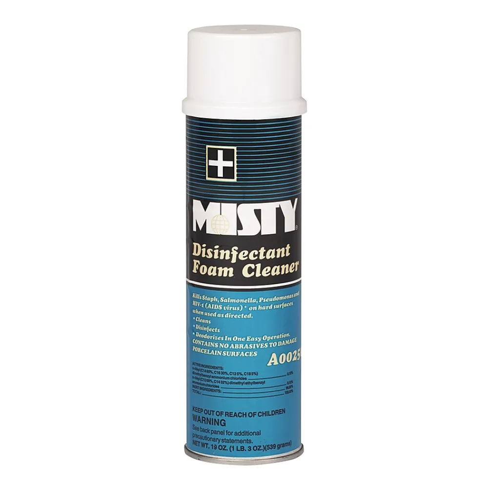 Misty Disinfectant Foam Cleaner, 19 oz, 12/Carton (1001907X)