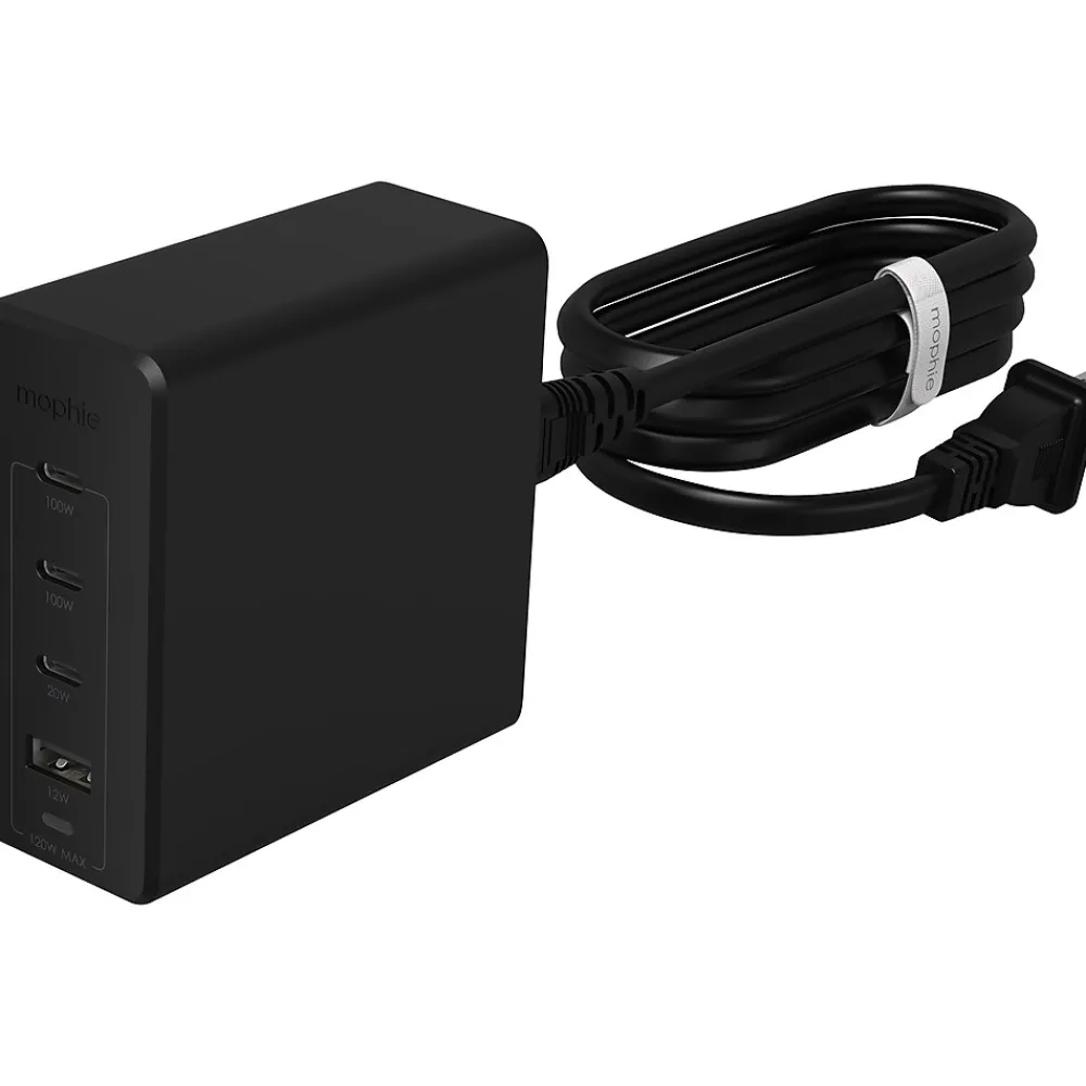 Mophie Speedport 120 4-Port GaN Fast Charger, Black (409909308)