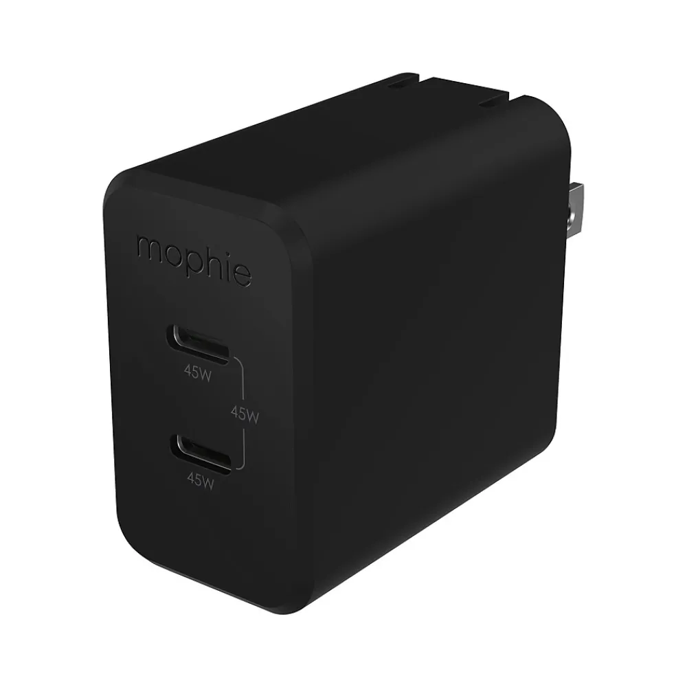 Mophie Speedport 45 2-Port GaN Wall Charger, Black (409909298)