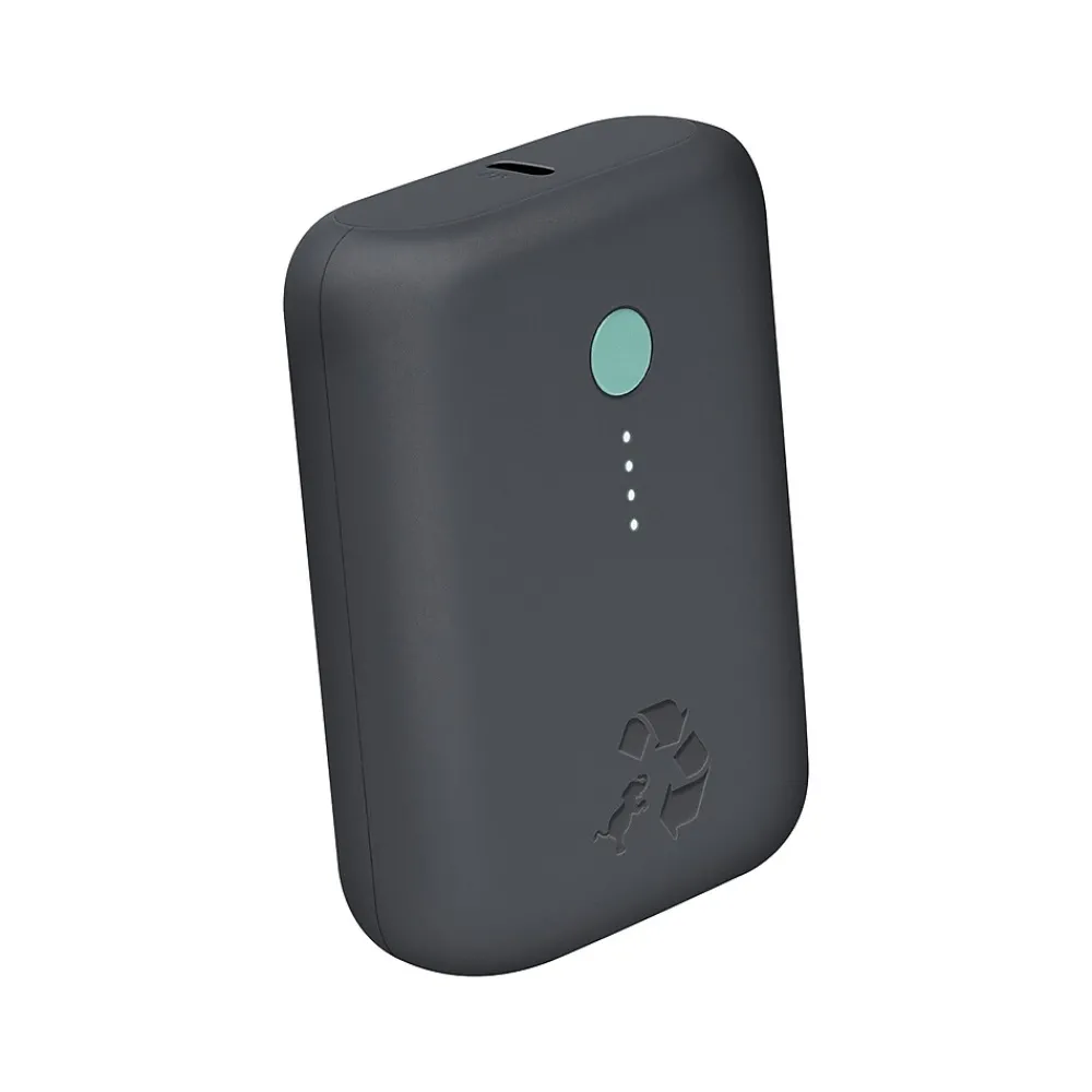 Nimble CHAMP USB Type-A/Type-C Power Bank for Most Smartphones, 10000mAh, Charcoal (NB-CPC-10K-PD-GRY)