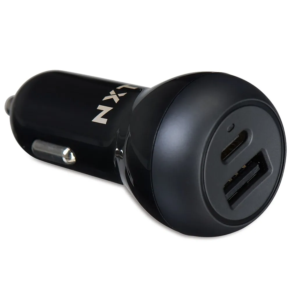 NXT Technologies ™ Universal USB-C/USB-A Car Charger, Black (NX60452)