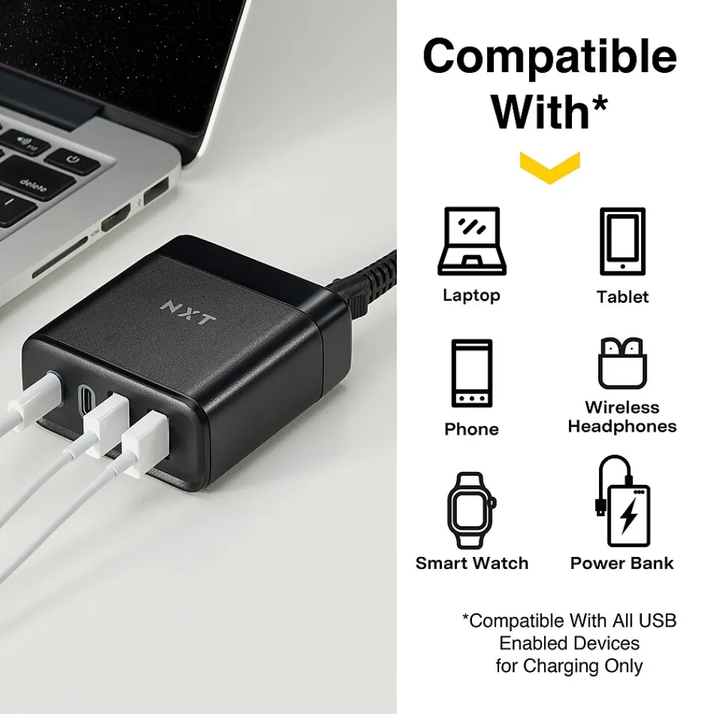 NXT Technologies ™ USB Charger, Black (NX61429)