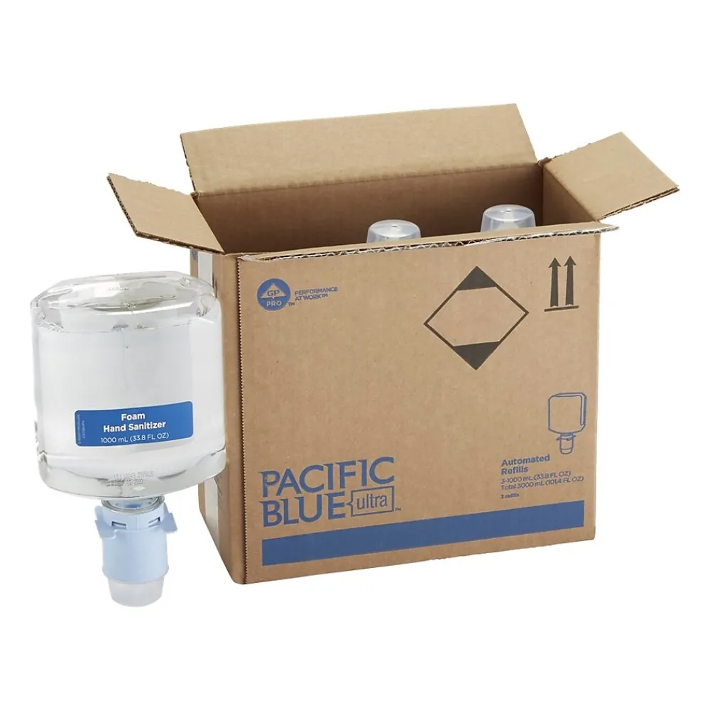 Pacific Blue Ultra Pacific Blue Foaming Hand Sanitizer Dispenser Refill, 3/Carton (43337)