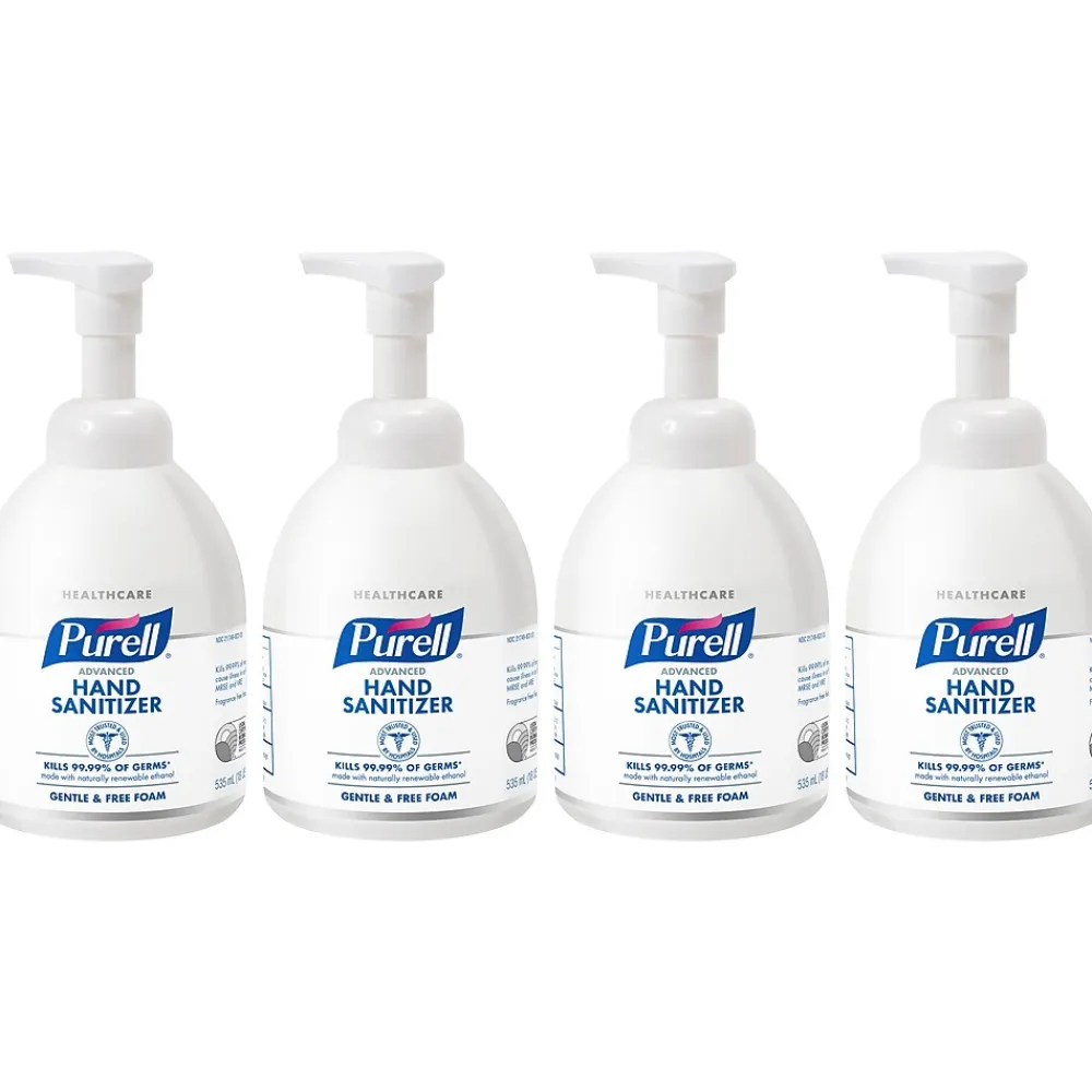 Purell Advanced 70% Alcohol Foaming Hand Sanitizer, 535 mL, 4/Pack (5791-04)