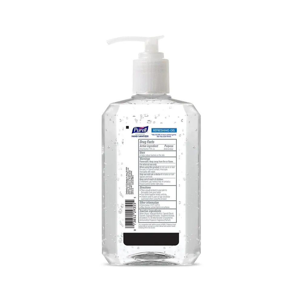 Purell Advanced 70% Alcohol Gel Hand Sanitizer, 24 Fl. Oz. (3024-04-CMR)