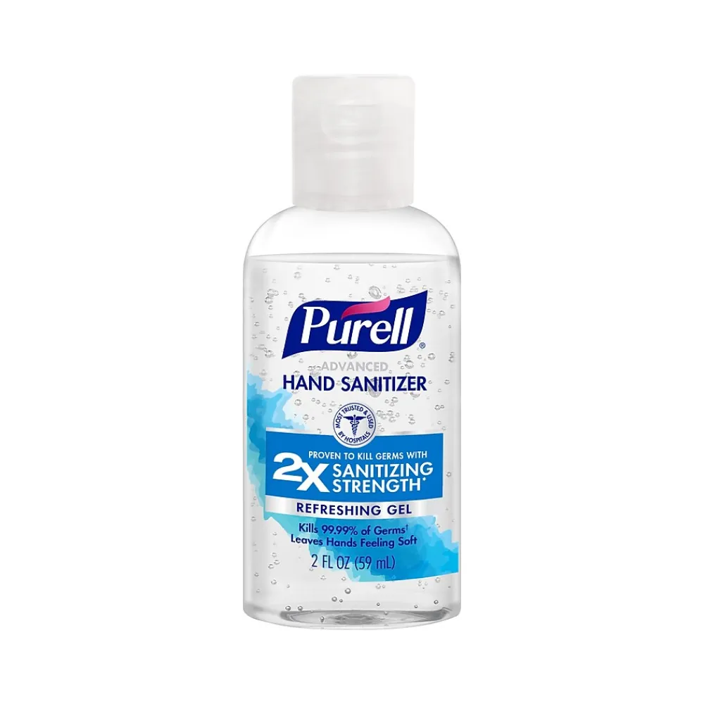 Purell Advanced Refreshing 70% Alcohol Gel Hand Sanitizer, 2 Fl.Oz. (3653-24-CMR-S)