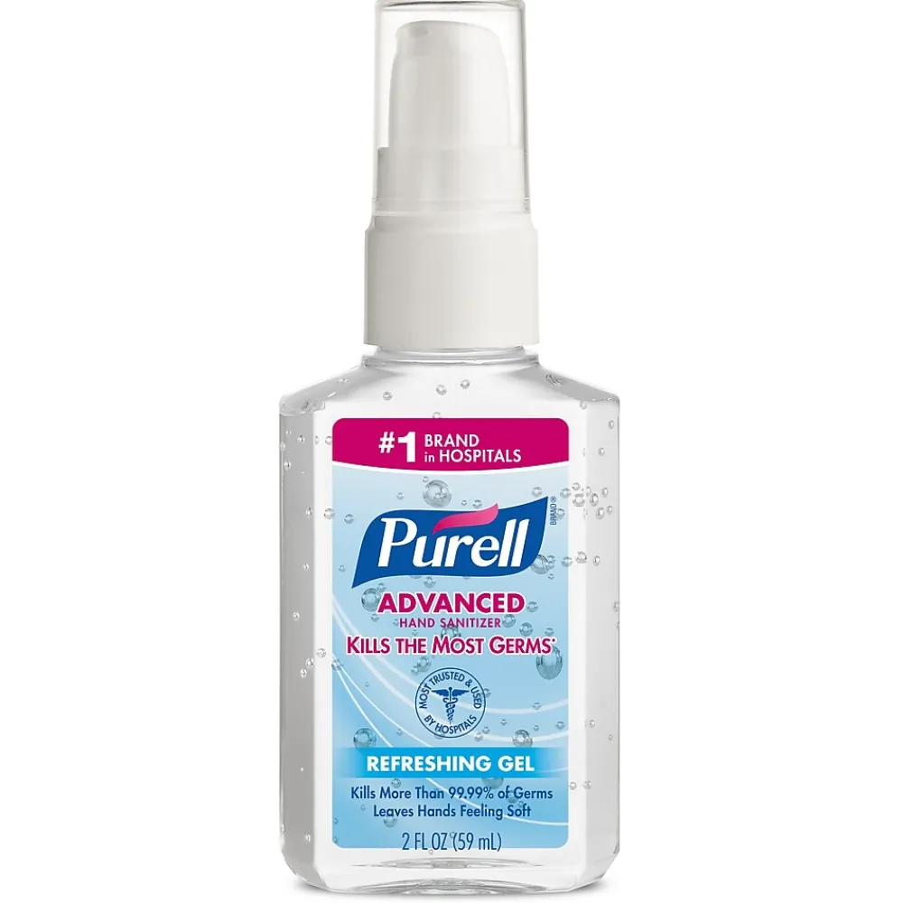 Purell Advanced Refreshing 2 oz. Gel Hand Sanitizer, Clean Scent (9606-24)