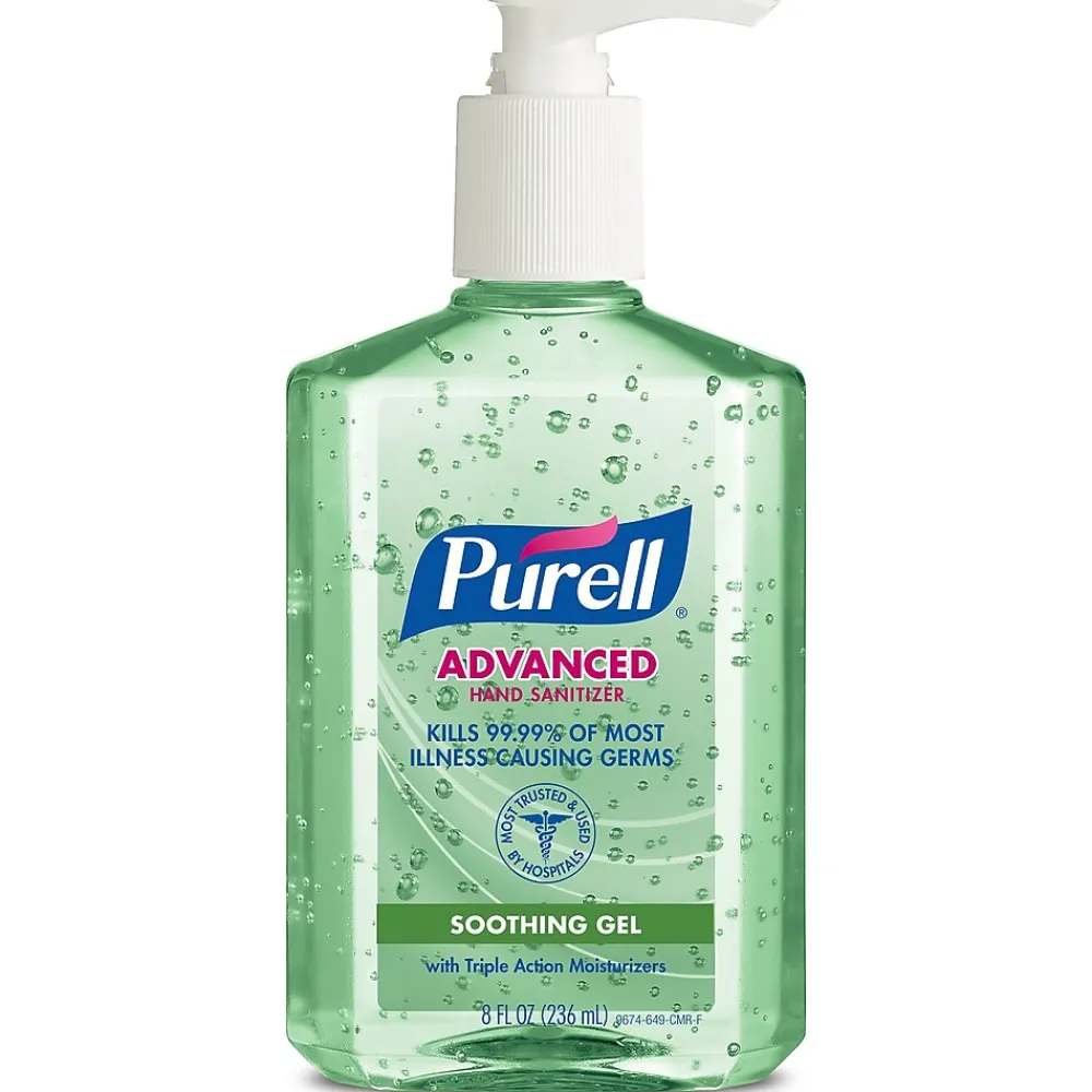 Purell Advanced Soothing 8 oz. Gel Hand Sanitizer, Fresh Scent (9674-12)