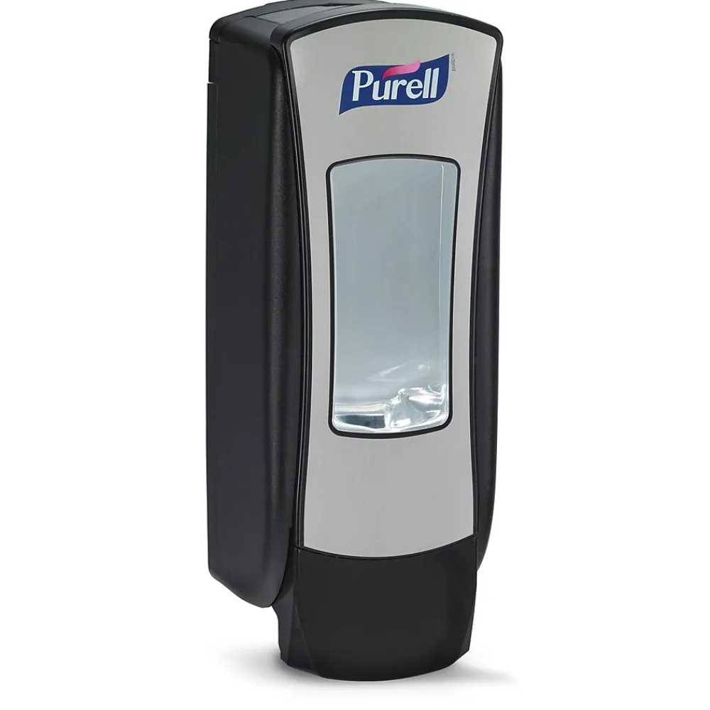 Purell ADX12 Wall Mounted Hand Sanitizer Dispenser, Black/Brushed Chrome (8828-06)