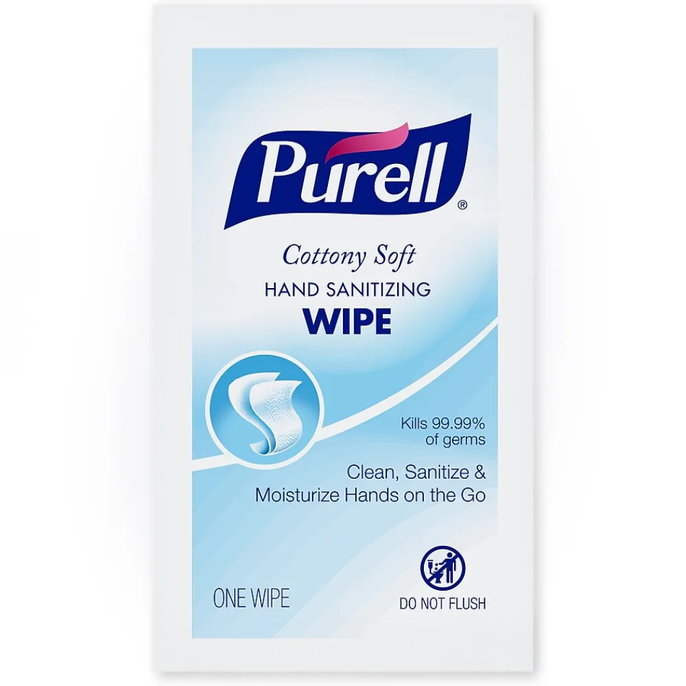 Purell Cottony Soft 62% Alcohol Hand Sanitizing Wipes, 480 Wipes/Carton, 480/Carton (9025-12)