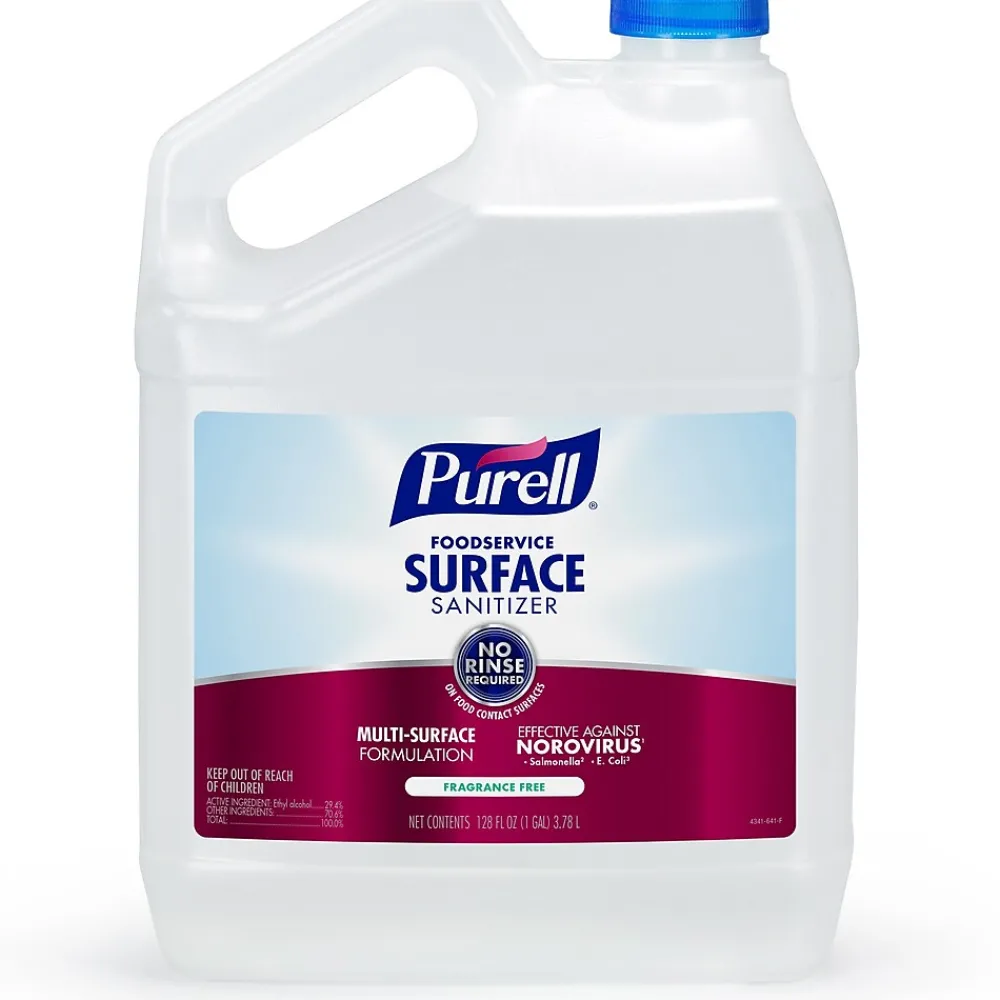 Purell Foodservice Surface Sanitizer, Fragrance Free, 1 Gallon Refill (4341-04)