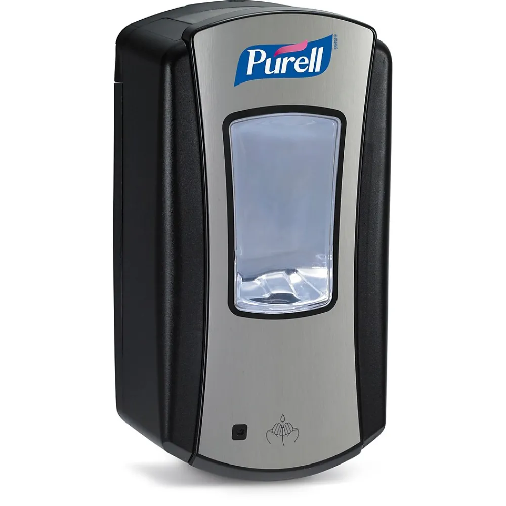 Purell LTX 12 Automatic Wall Mounted Hand Sanitizer Dispenser, Chrome/Black (1928-04)