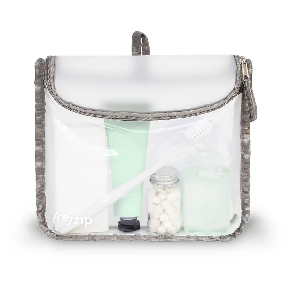 ReZip 8" Travel Organizer, Clear/Gray (BA217-GRY)