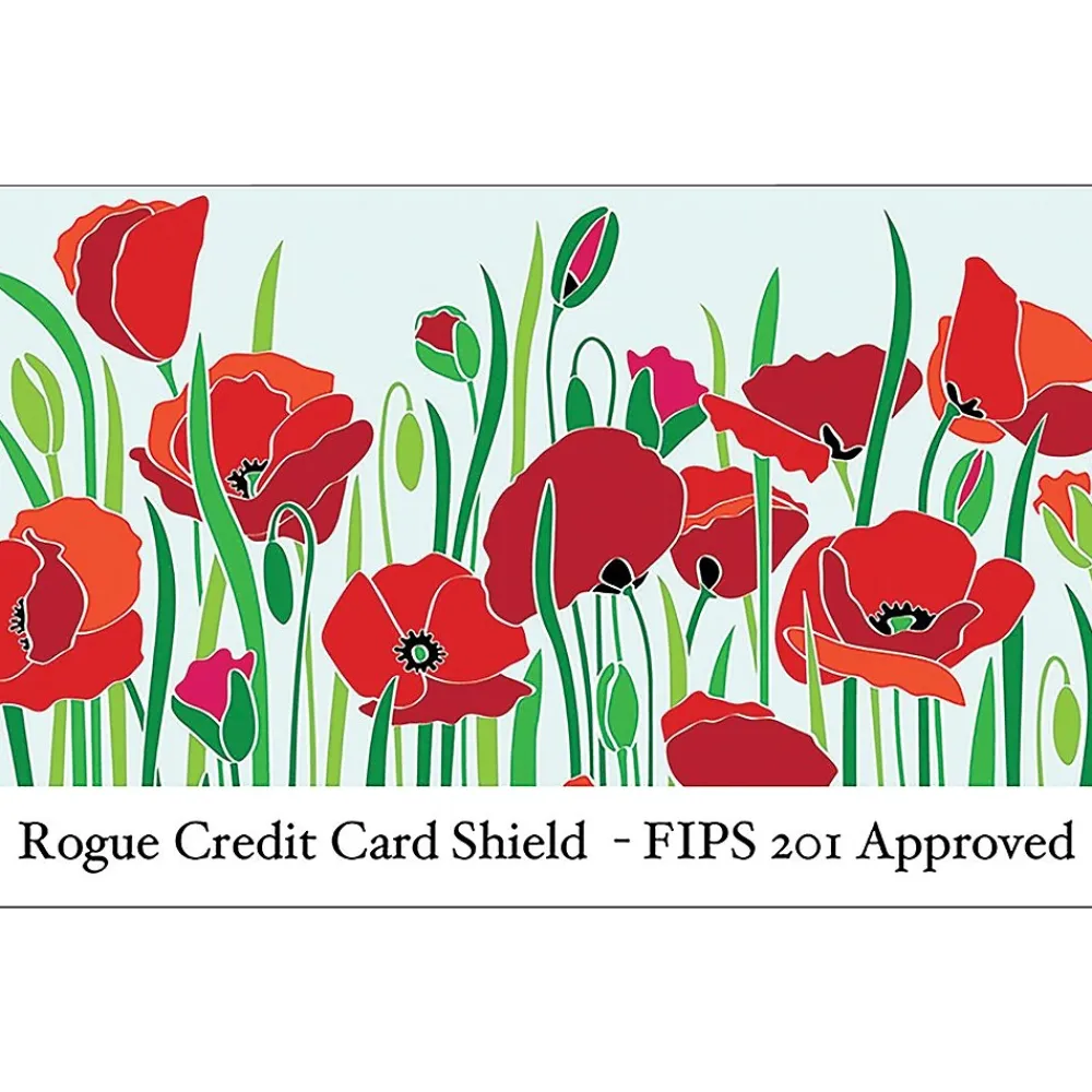 Rogue Wallet Guard RFID Travel Wallet, Red (WALRFIDPKGPOPPY)