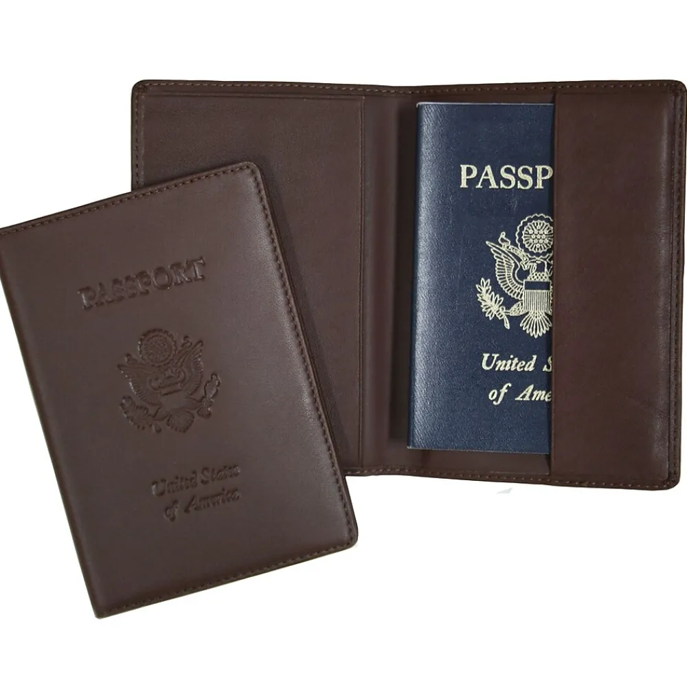 Royce Leather Debossed Passport Holder, Coco (204-COCO-5)