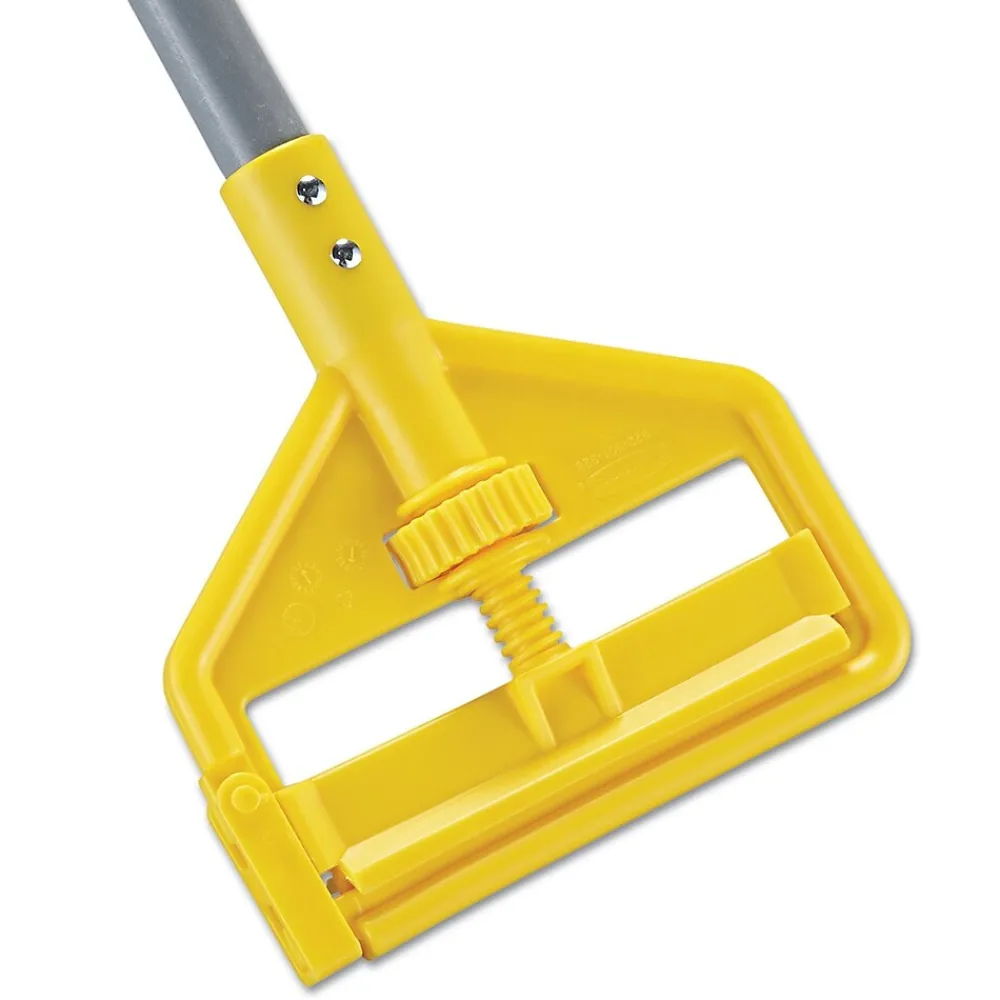 Rubbermaid 54" Fiberglass Wet Mop Handle, Gray/Yellow (FGH145000000)