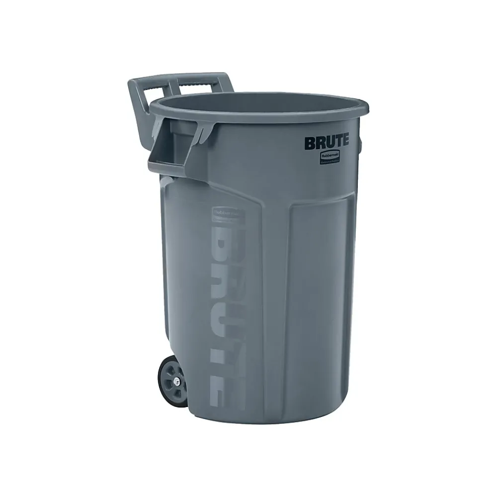 Rubbermaid BRUTE Resin Trash Can, 44 Gallon, Gray (2131929)