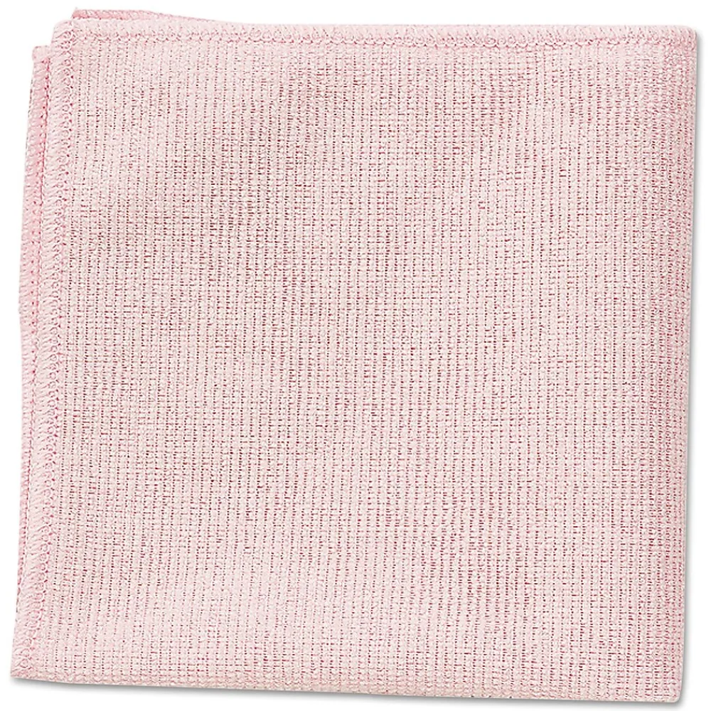 Rubbermaid Microfiber Cleaning Cloths, 16" x 16", Pink, 1.8 lbs., 24 Cloths/Pack (1820581)