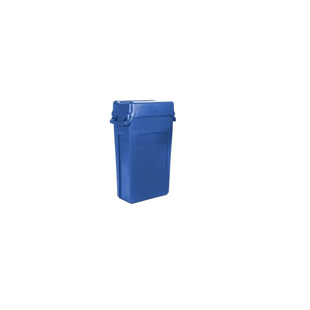 Rubbermaid Slim Jim Vented Recycling Container, 23 Gallons, (FG354007)