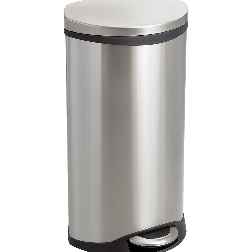 Safco 9902 Stainless Steel Medical Receptacle, Silver, 7.5 gal. (9902SS)