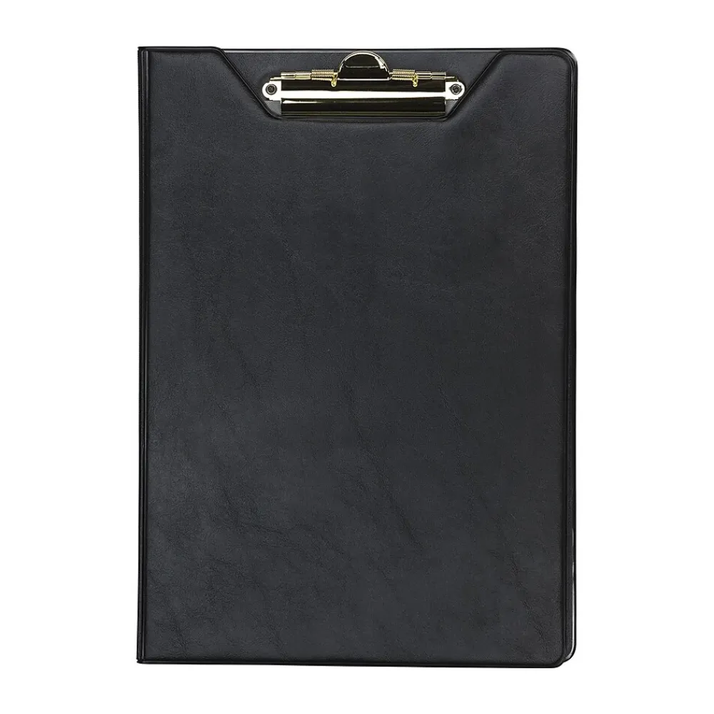 Samsill Value Series Faux Leather Padfolio/Notepad, Black (71410)