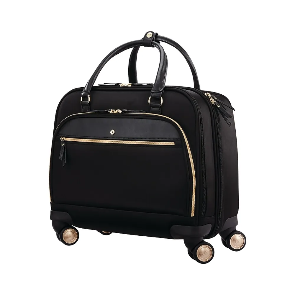 Samsonite Carry-On Suitcase, 4-Wheeled Spinner, Black (128167-1041)