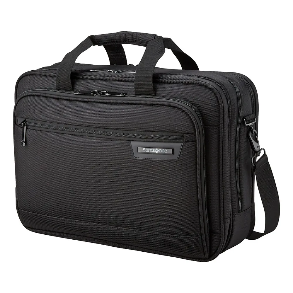 Samsonite Classic Business 2.0 Laptop Briefcase, Black Polyester (141274-1041)