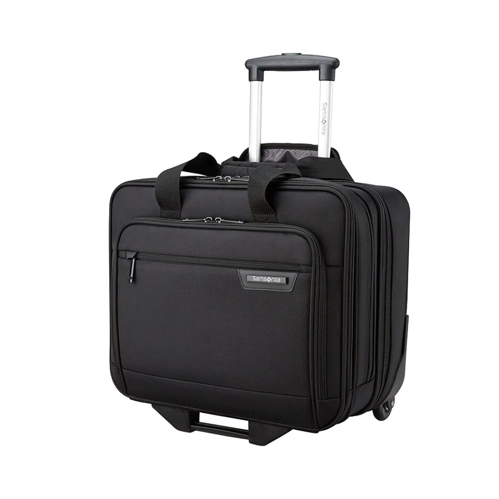 Samsonite Classic Business 2.0 Laptop Rolling Briefcase, Black Polyester (141278-1041)