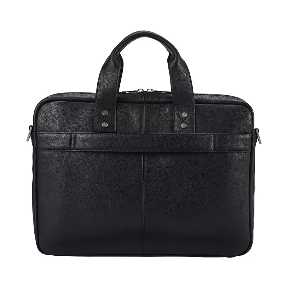 Samsonite Classic Laptop Briefcase, Black Leather (126038-1041)