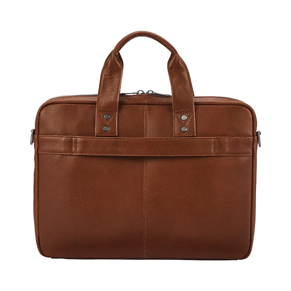 Samsonite Classic Leather Slim Briefcase, Cognac (126038-1221)