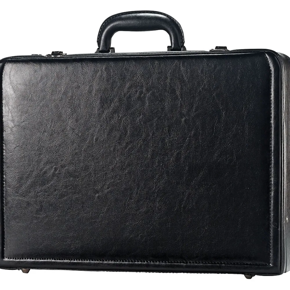 Samsonite Expandable Laptop Attache, Black Leather (44077-1041)