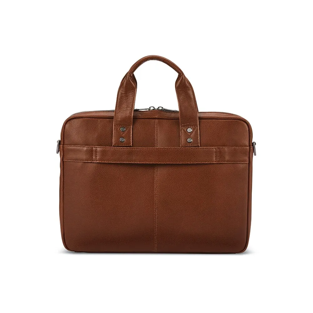 Samsonite Leather Briefcase, Laptop Compatible, Cognac (126038-1221)