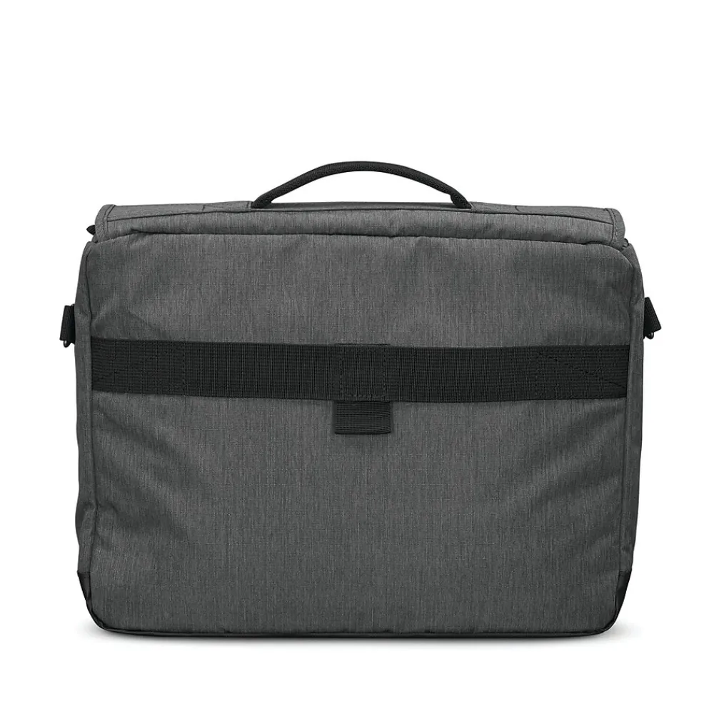 Samsonite Modern Utility Messenger Bag, Charcoal Heather, Ripstop Polyester (89579-5794)