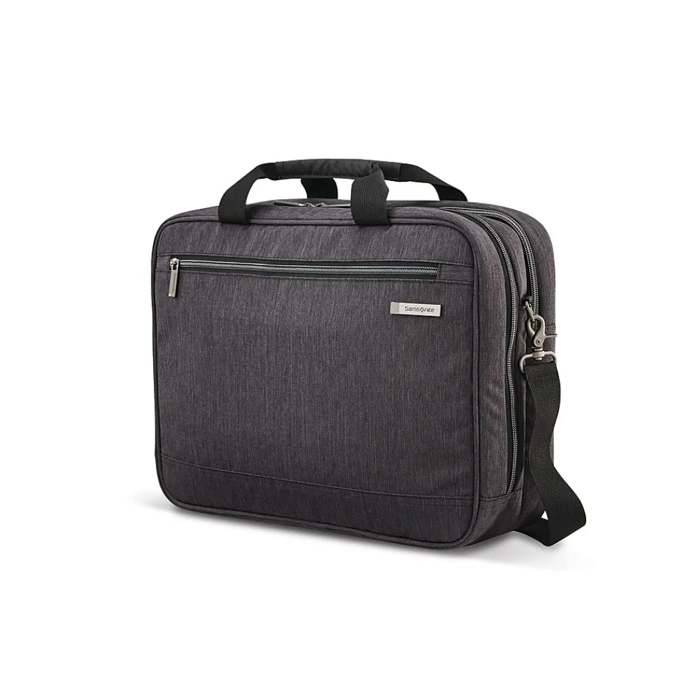 Samsonite Modern Utility Polyester Laptop Briefcase, Charcoal (126442-5794)