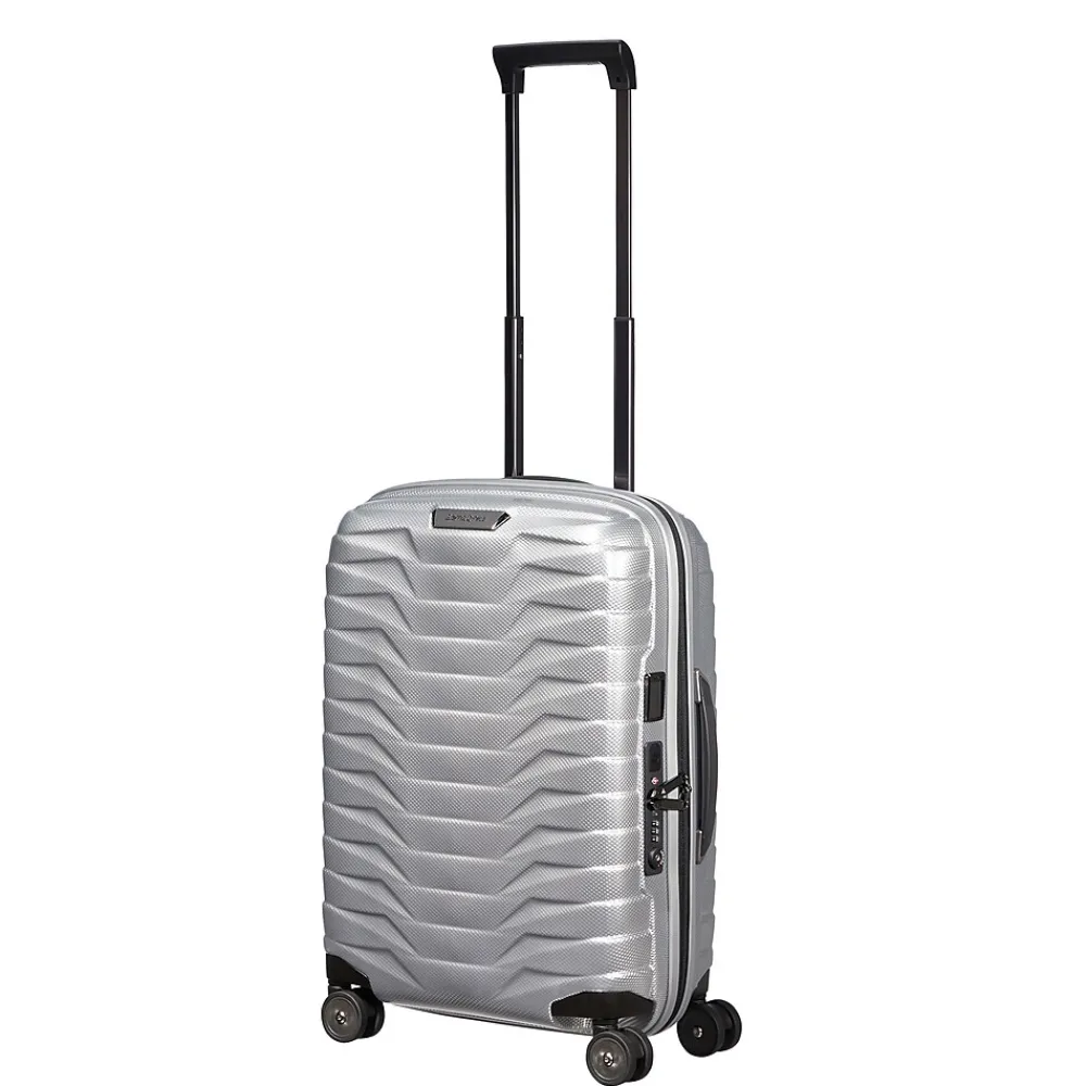 Samsonite Proxis Hardside Carry-On Suitcase, 8-Wheeled Spinner, Silver (141845-1776)